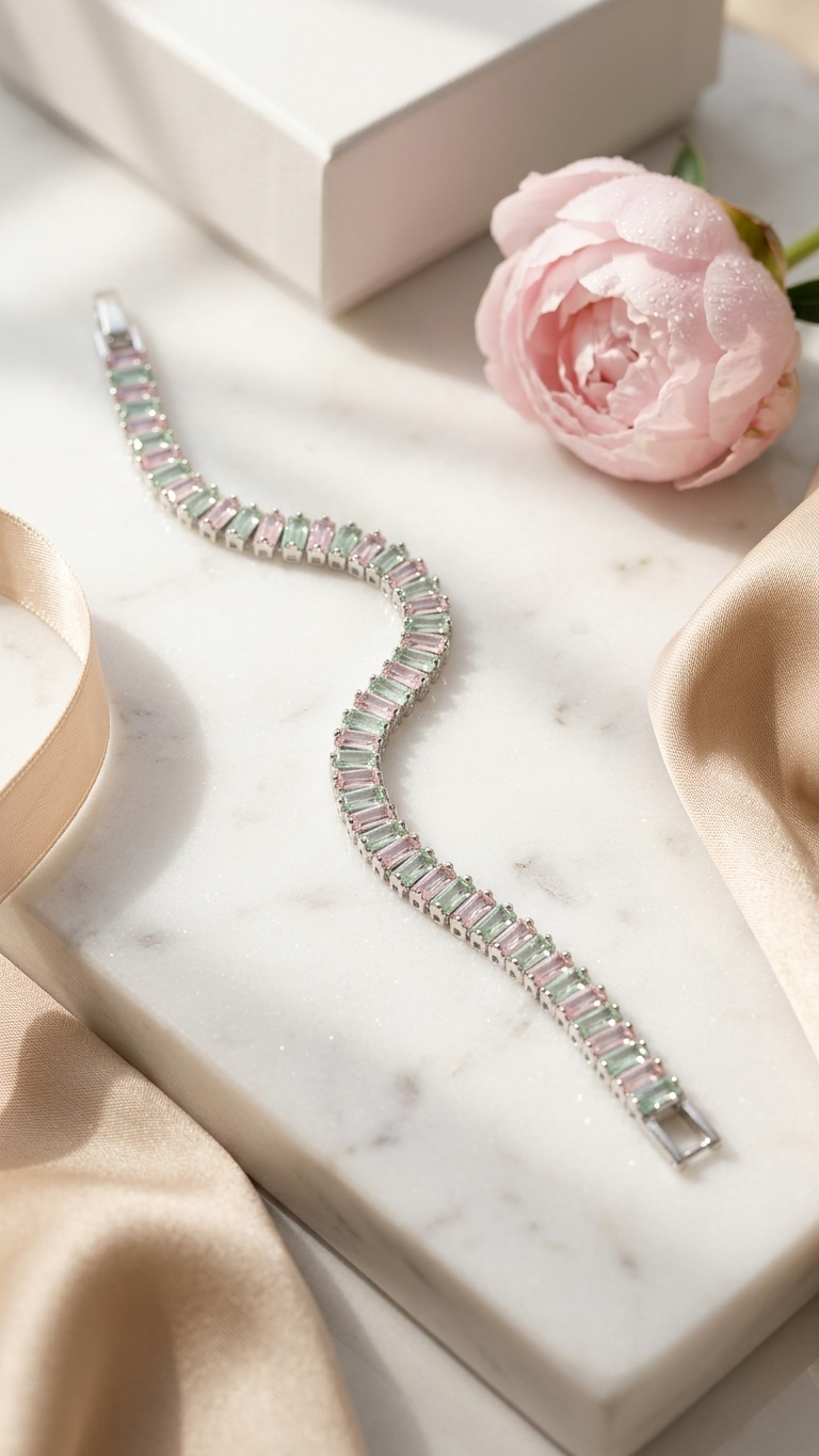 Pastel Symphony Tennis Bracelet