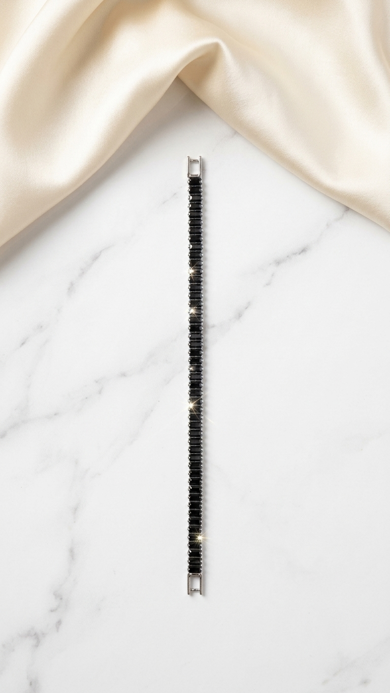 Obsidian Luxe Tennis Bracelet