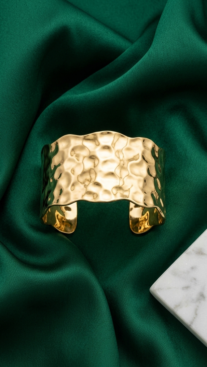 Golden Ripple Cuff
